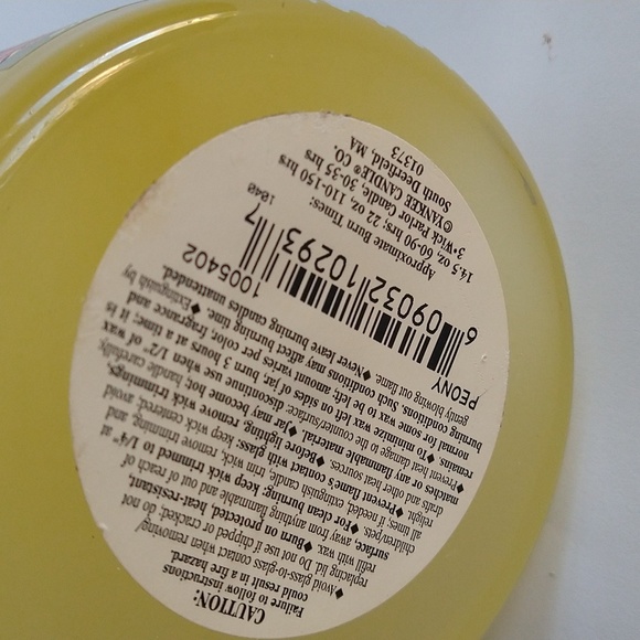 YANKEE CANDLE Peony14.5 oz Mother's Day - Picture 3 of 4